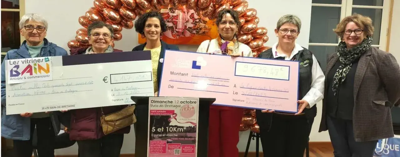 Unis pour bain de bretagne rose de bain